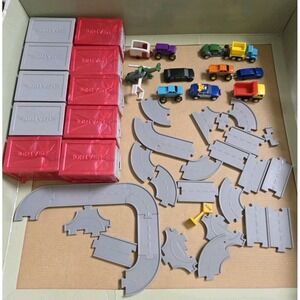 DRIVEN by BATTAT Pocket Series Mini Micro Lot of 11 Vehicles Track Garages